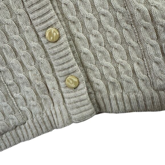 Vintage Kimberly 10 Cashmere Blend Cardigan Sweater Cable Knit Womens READ - Picture 8 of 16